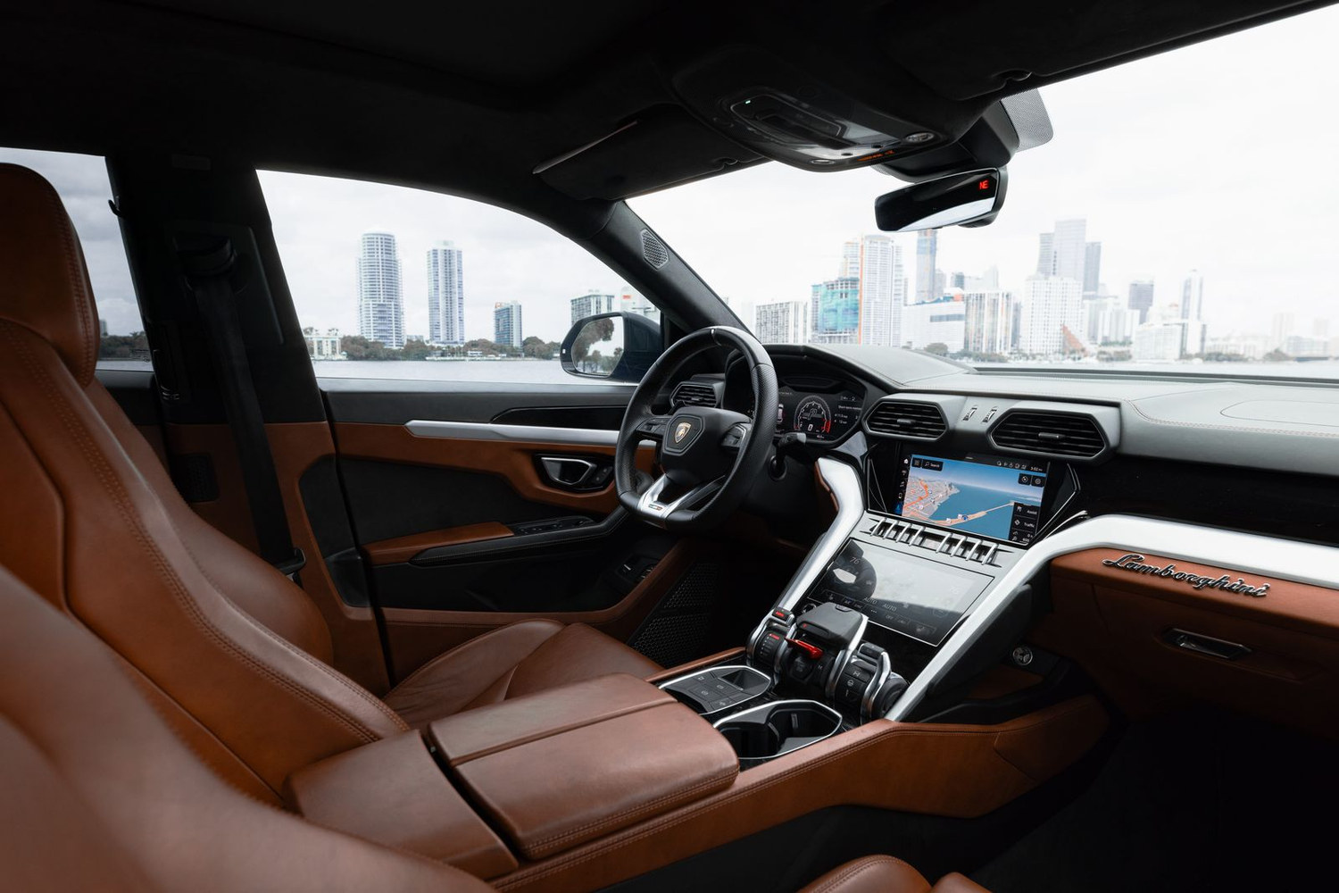 Lamborghini Urus cognac leather interior